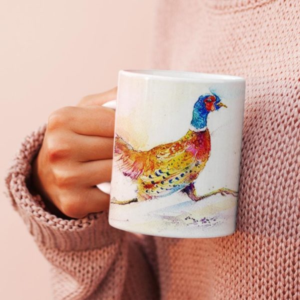 Sheila Gill Fine Art Pheasant Bird China Mug