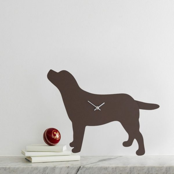 The Labrador Co. Labrador Clock (Brown) with Wagging Tail